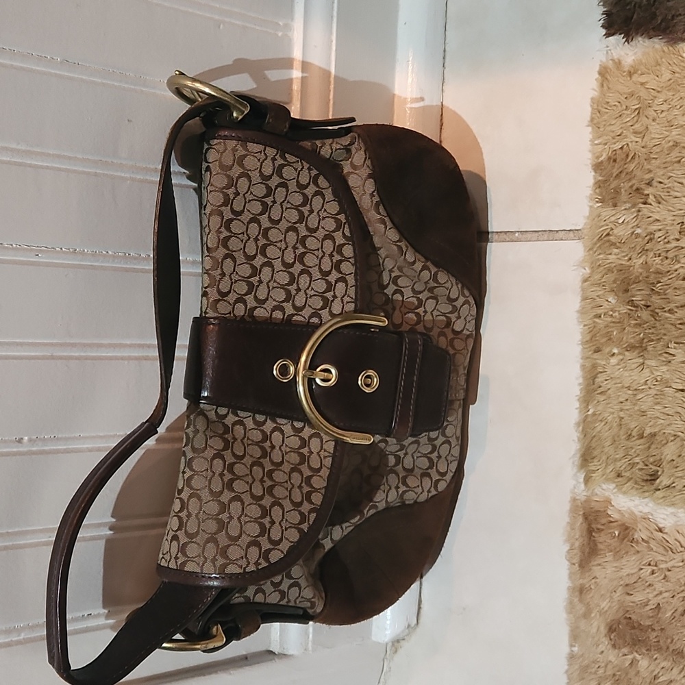 Brown Coach handbag